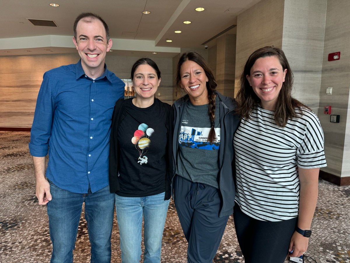 cossettej's tweet image. It was a pretty special opportunity to speak at #AAPTSM23 but even more amazing to meet so many physics teachers that I&apos;ve admired for years and see them go all in on an interactive crime scene session that I definitely didn&apos;t plan enough time for 😅