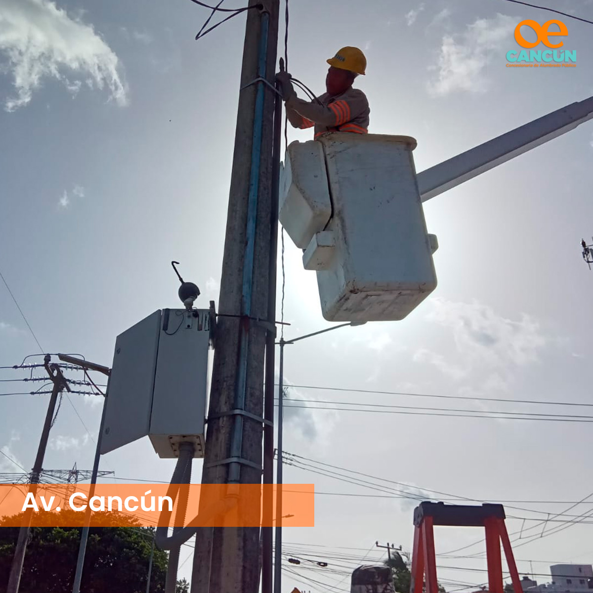 Solución a reportes de Avenida Cancún #JuntosIluminandoCancún