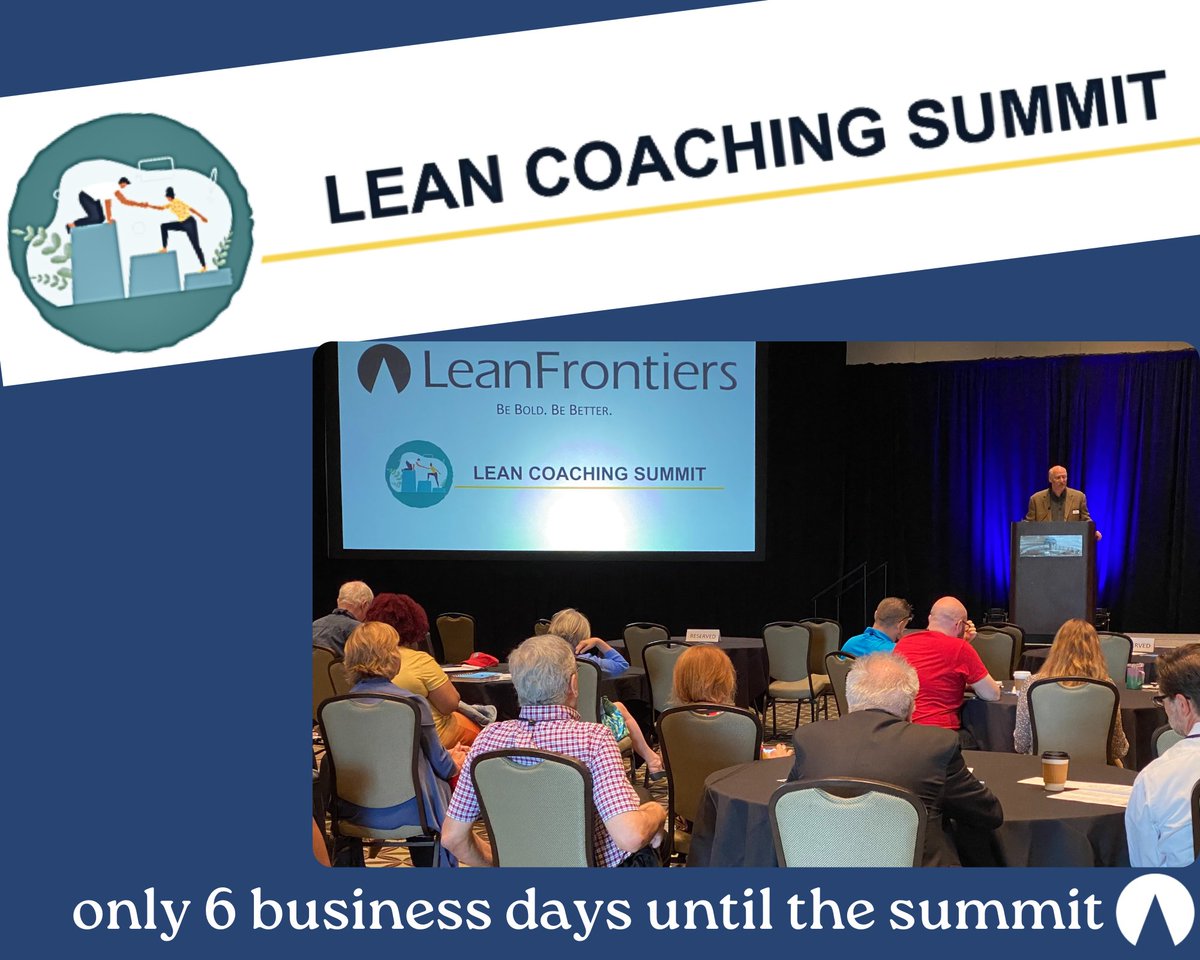 leanfrontiers's tweet photo. The LEAN COACHING SUMMIT is only 6 DAYS AWAY!
Will you be there?

https://t.co/bKWMe3BPT9

#leanfrontiers #leancoachingsummit #coachingsummit #lcs #summit #coaching #indianasummit https://t.co/kmqlYGG5mc