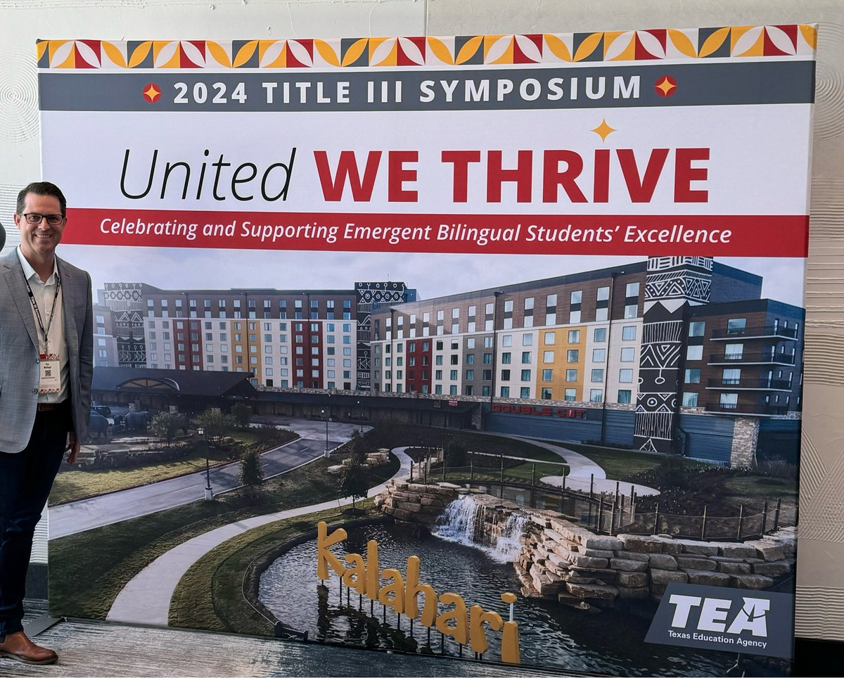 SDLBACK's tweet photo. We are so excited to sponsor the TX TitleIII symposium! #t3symp24 It’s been great to catch up with old friends and make new friends from all over the state! #TX #TEA #UnitedWeThrive #TeachersLeadTheWay #NewcomersCan https://t.co/prByAvNgUy