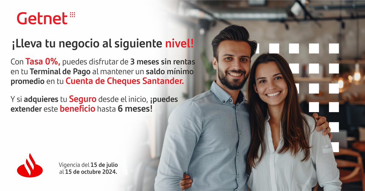 SantanderMx's tweet photo. Disfruta de las mejores ofertas y transforma tu negocio. 💼🚀
@GetNetMx
Conoce más: https://t.co/BoOtyTl3yO https://t.co/qwbCJPzUI6