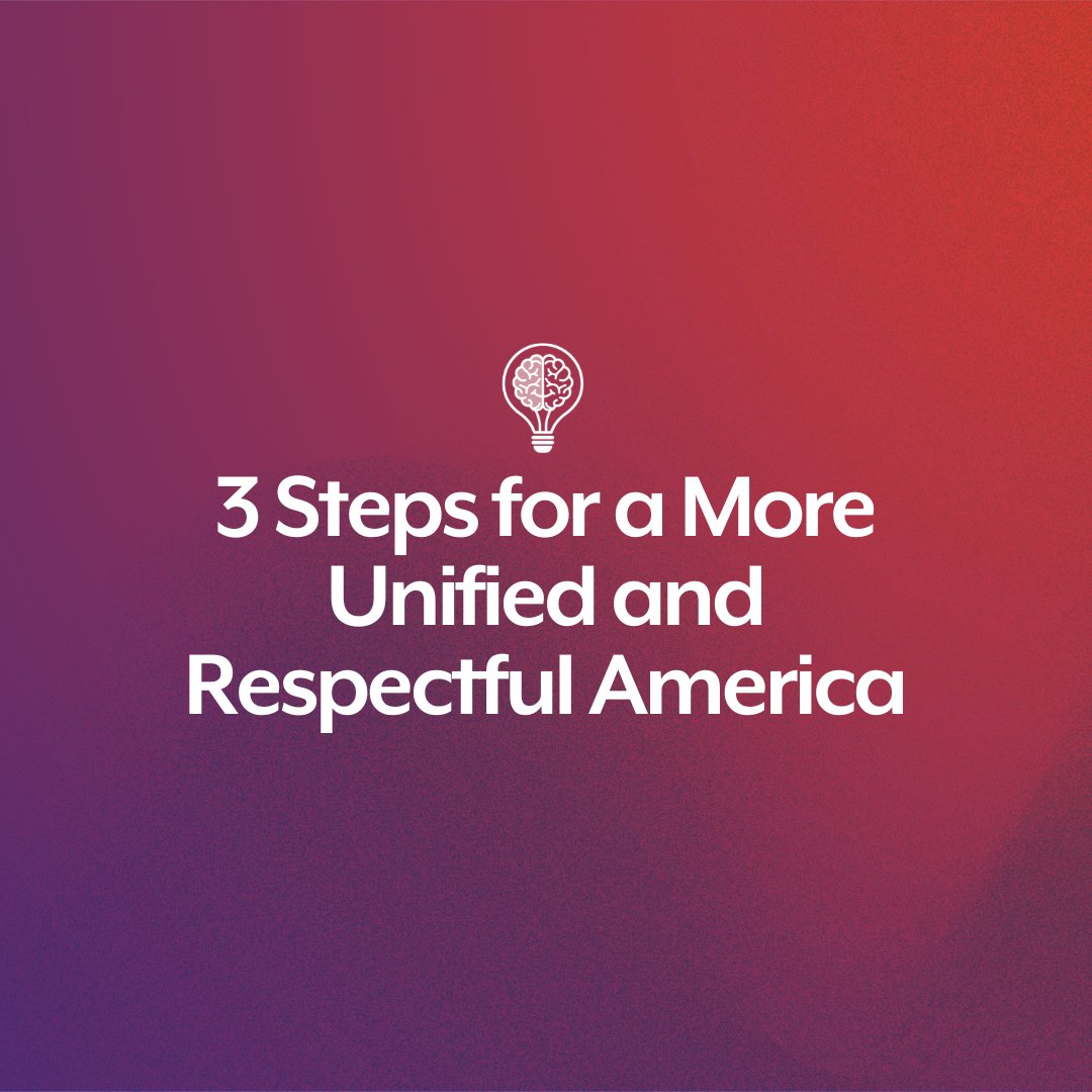 arthurbrooks's tweet photo. Let’s discuss steps to rebuild a more united and respectful America.

1. Combat Contempt: Engage in conversations with empathy and openness, striving to understand opposing viewpoints without resorting to hostility or judgment. This helps create a more constructive and positive dialogue.

2. Promote Mutual Respect: Treat others with dignity, even in disagreement. Acknowledge the humanity in everyone, and refrain from dehumanizing or demonizing those with different opinions.

3. Foster Understanding: Participate in community dialogues to bridge divides. Involve yourself in local forums, discussions, and initiatives aimed at increasing mutual understanding and cooperation among diverse groups.