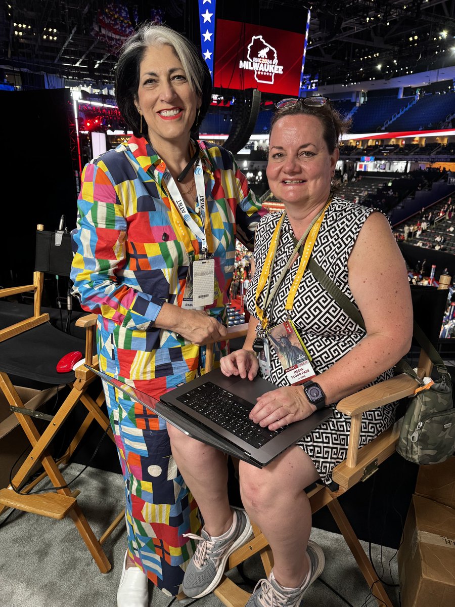 GrahamUlkins's tweet image. Shout out to @PriscillaGrayDC and @haddadmedia for the incredible coordination it takes to cover a political convention for 100+ @GrayTelevision stations. #rockstars #RNC2024 @GrayDCnews
