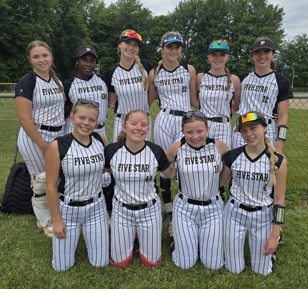 FiveStarPremier's tweet photo. We ended our season placing 6th out of 56 teams in the 16u All Sanctioned WS in Columbus, Ohio. 
Lots of growth this weekend.
The girls shared many up's and down's all season, and are bonded together forever as teammates.
Thank you for a great season ladies! https://t.co/UyqON64FEA