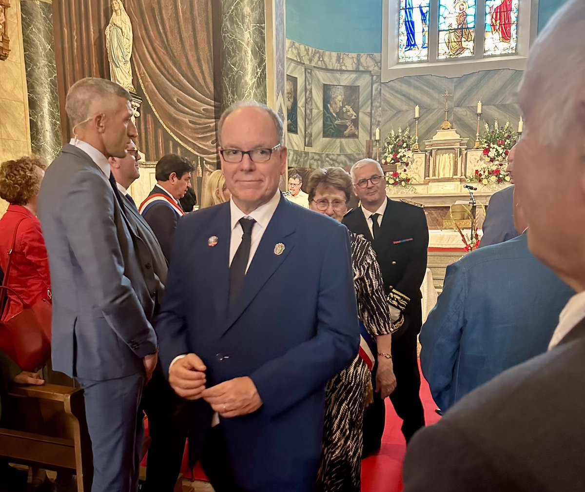 HeleneLaporteRN's tweet image. 🇲🇨🇫🇷 Aujourd’hui à #Duras pour accueillir sur les terres de ses ancêtres, son Altesse Sérénissime, le Prince Albert ll de Monaco où il a inauguré officiellement l’église Sainte Marie-Madeleine suite à sa restauration.