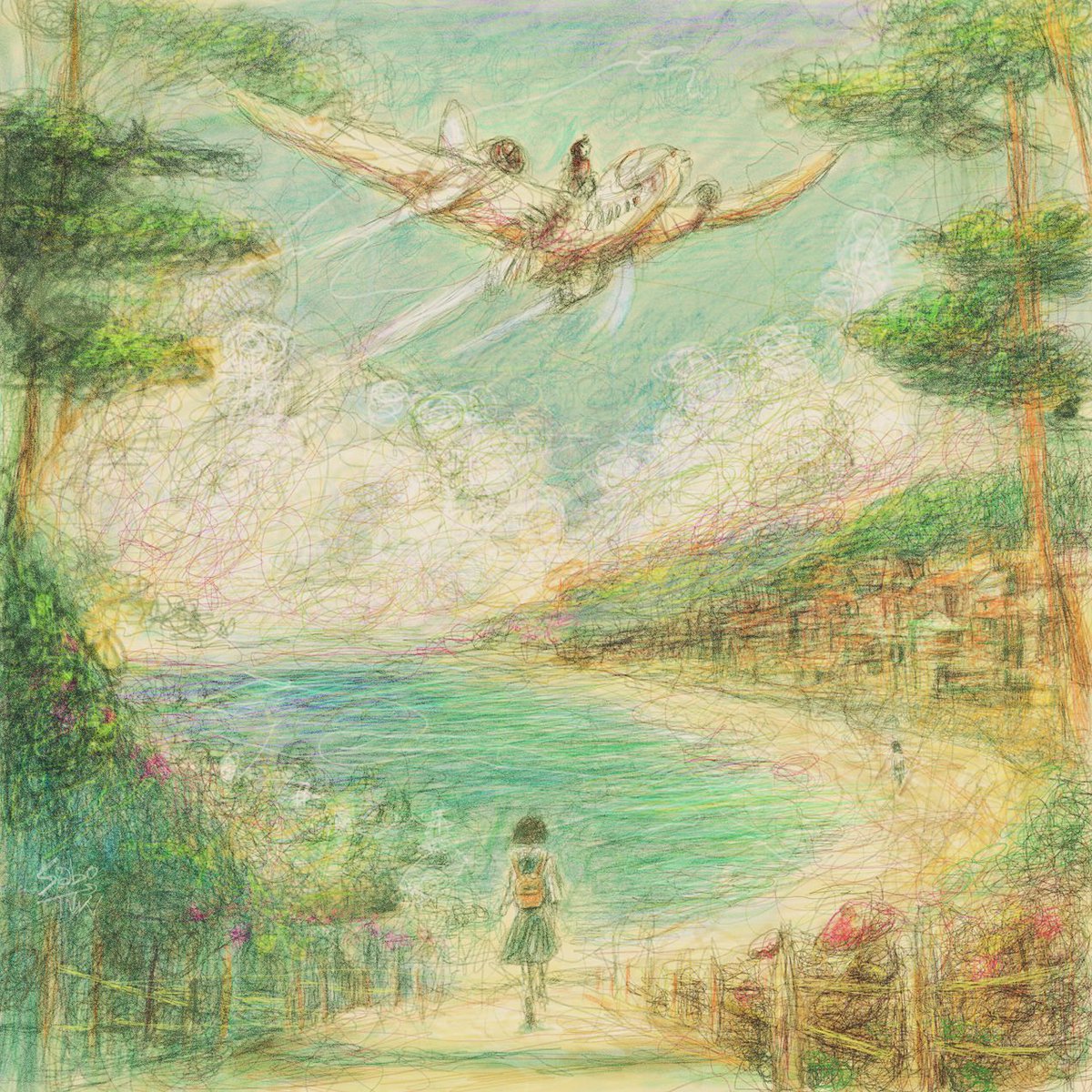 夏のメーヴェ
#art #illustration  #nft
#fantasy #イラスト #アート