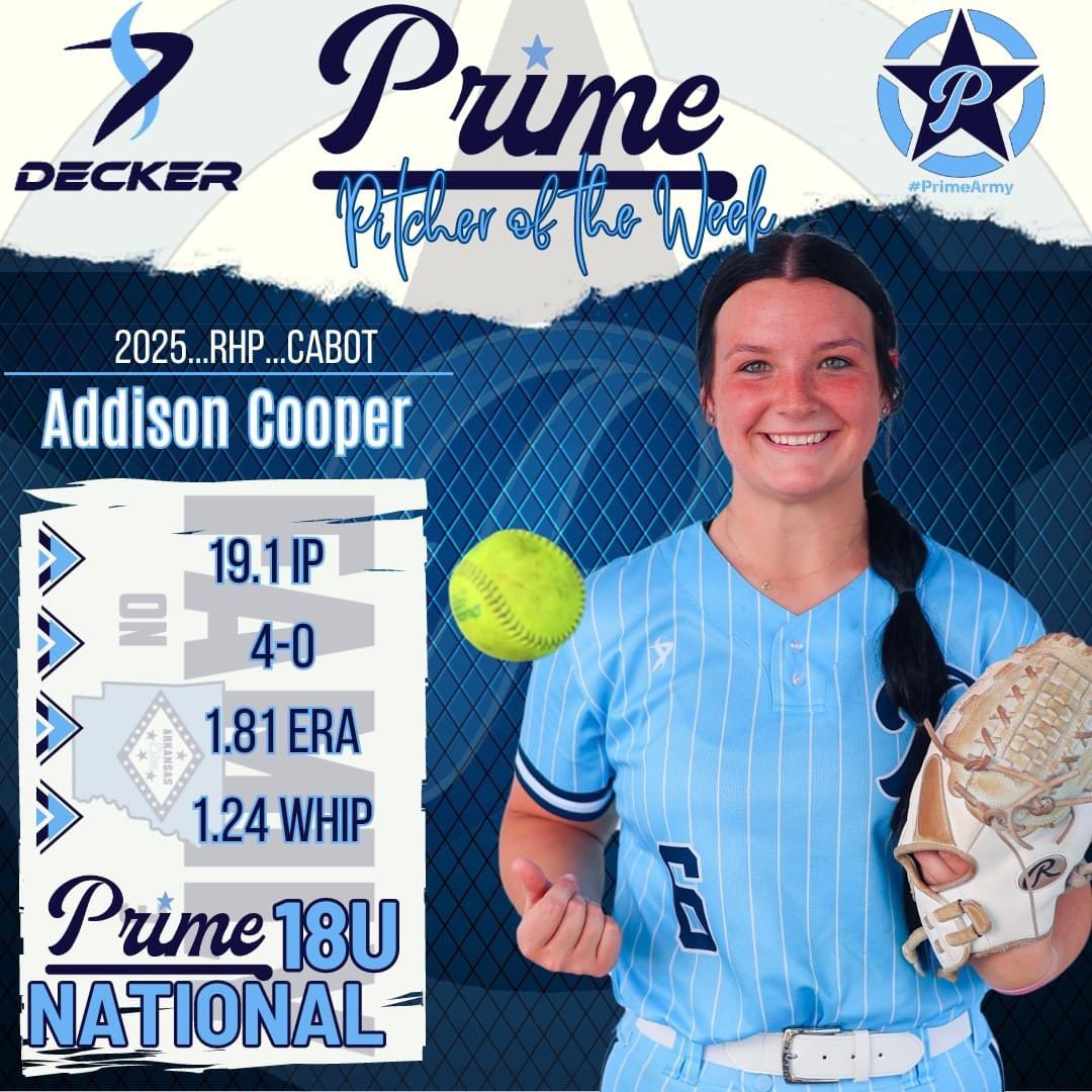 ARPrimeSB (@ar_prime_sb) on Twitter photo Great weekend for our National teams in Bentonville 💪🏻 💯 #PrimeArmy <a href="/SBLiveARK/">Arkansas High School On SI</a> <a href="/k_sutherlandAR/">Kyle Sutherland</a> <a href="/ExtraInningSB/">EXTRA INNING SOFTBALL</a> <a href="/PG_Softball/">Perfect Game Softball</a> <a href="/LegacyLegendsS1/">Legacy & Legends Softball</a> <a href="/ARPrepSports/">Arkansas Prep Sports</a> <a href="/the1nss/">The Natural State Sports Network</a> <a href="/HFLfastpitch/">Heart of America Fastpitch League | HFL</a> Great weekend for our National teams in Bentonville 💪🏻 💯 #PrimeArmy <a href="/SBLiveARK/">Arkansas High School On SI</a> <a href="/k_sutherlandAR/">Kyle Sutherland</a> <a href="/ExtraInningSB/">EXTRA INNING SOFTBALL</a> <a href="/PG_Softball/">Perfect Game Softball</a> <a href="/LegacyLegendsS1/">Legacy & Legends Softball</a> <a href="/ARPrepSports/">Arkansas Prep Sports</a> <a href="/the1nss/">The Natural State Sports Network</a> <a href="/HFLfastpitch/">Heart of America Fastpitch League | HFL</a>