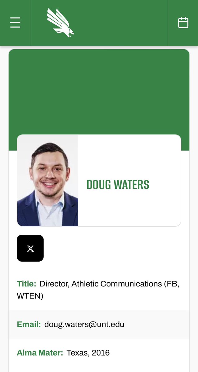 DougWatersUNT's tweet photo. New season, new title. Let’s roll

#GMG🦅 https://t.co/zRvA57HCIf