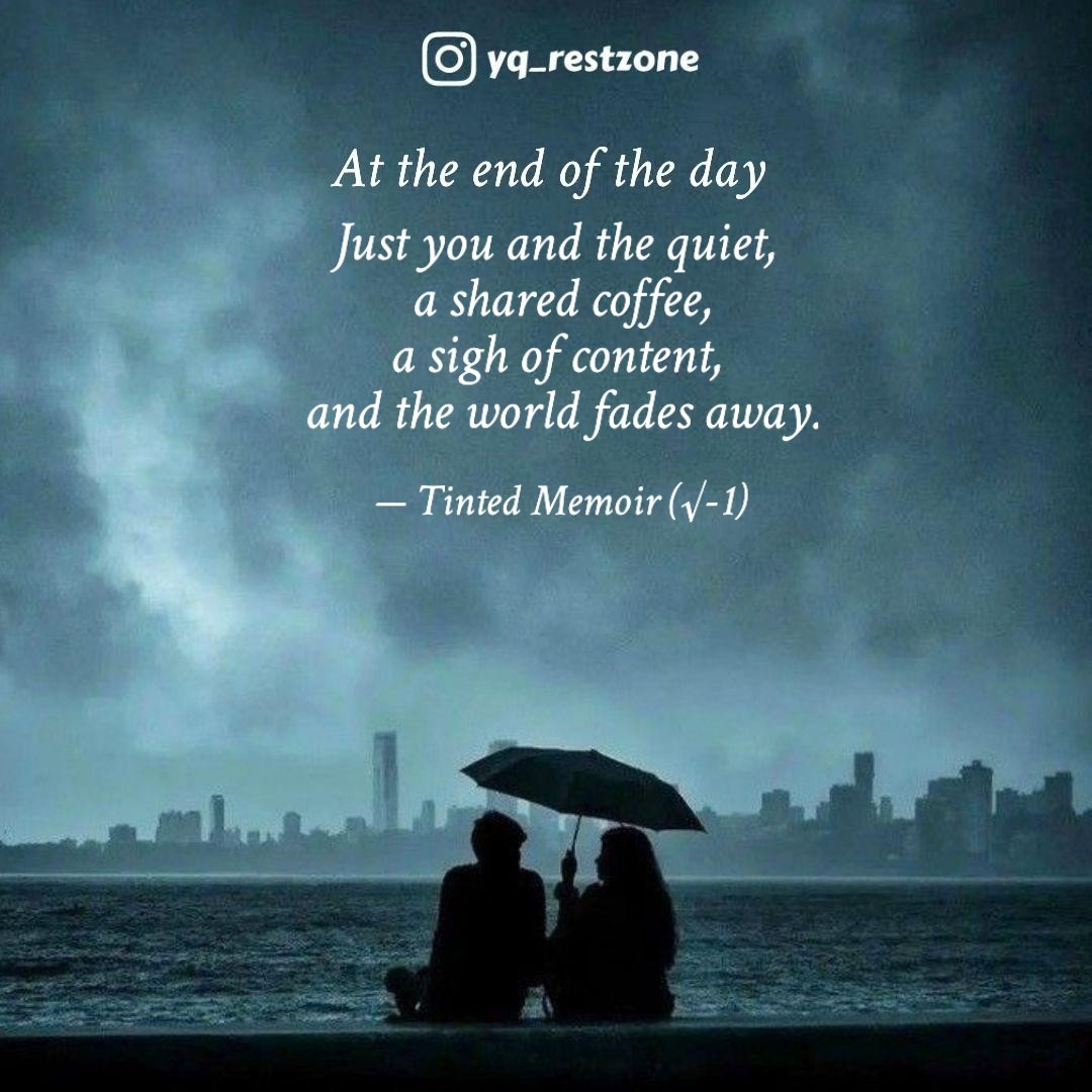 strytellrofpast's tweet photo. At the end of the day.
#rzattheendoftheday #yqrestzone #restzone #collabwithrestzone #yqbaba #YourQuoteAndMine
Collaborating with Rest Zone
Read my thoughts on @YourQuoteApp at https://t.co/2K5TbdMlxN https://t.co/cWHclnQZvp