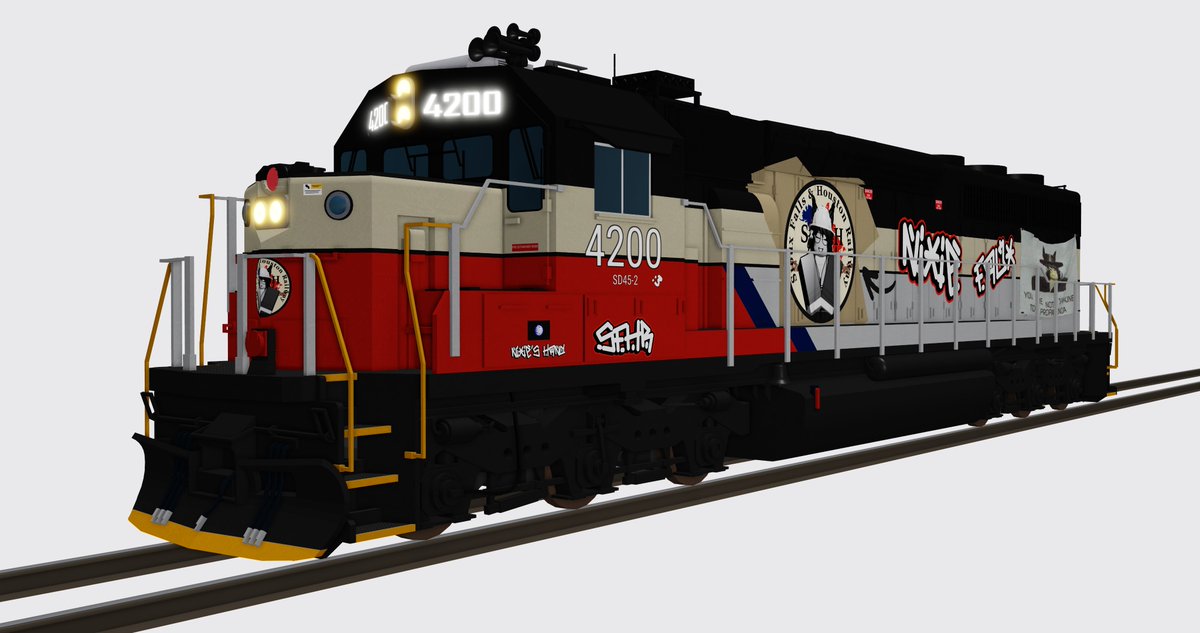 NixieAW's tweet image. This is how to piss everybody off

base model by @Sneakystevegod, modified by me

#ROBLOX #RobloxDev #RobloxDevs #trains