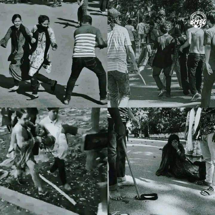 tajim9182's tweet photo. This is the Bangladesh we wanted? 

Bangladesh Chatro League gangsters are beating innocent girls in the quota reform protest. 
This is not independency. This is not democracy. 

Shame on the system. 

#QuotaMovement #Quotamovement2024  #Bangladesh #AlJazeera @AlJazeeraWorld https://t.co/LPTBTSWyf1