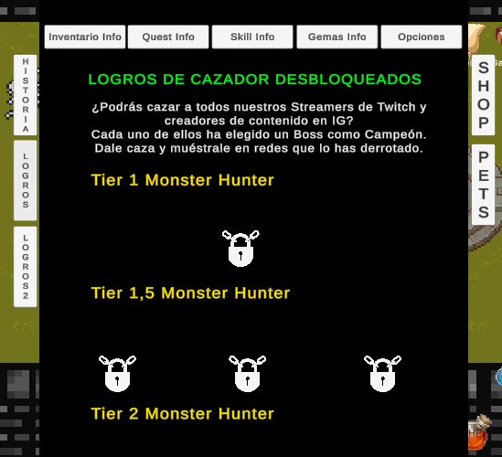 ferralquest's tweet photo. Algo curioso y único en Ferral Quest es que cada Raid Boss del juego representa a un creador de contenido de Twitch e IG.
¿Podrás darle caza a todos y completar todos los logros de cazador?
#unity2d #gamedev #indiegame #indiegamedev #ferralquest #gamedesign #pixelart #rpggame https://t.co/DCof4JT4VK