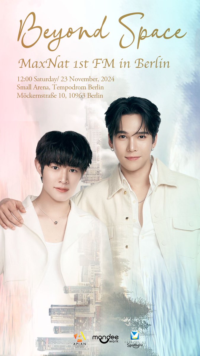 📣 Fan Alert:  Rescheduling Notice 📣

At the recent request of the artists’ management , we regret to inform you that the #MaxNat1stFMinBerlin will need to be rescheduled to 23 November, 2024. Please stay tuned for the further information. 
#mmaxmax #natasitt #MaxNat