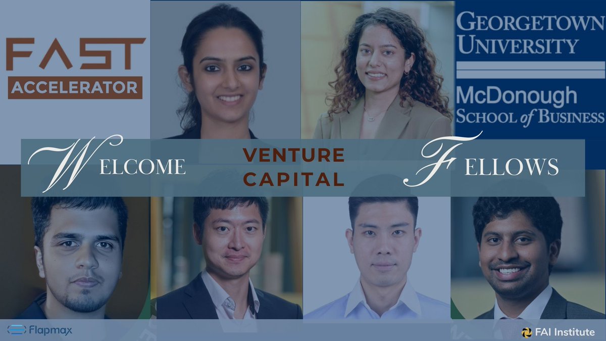 FastAccelerator's tweet image. Meet our new venture fellows!
Ashima Saxena | Chia-Yu(Steven) Hsieh | Kavita Bansal | Yaosen Ma | Venkata Giri Raj Subramanian | Nitin Pillai
