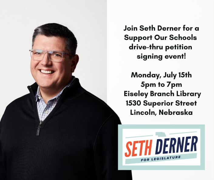 There are only two days left to sign the Support Our Schools petition. If you're in Lincoln and haven't signed yet, stop by our drive-thru petition event tonight.