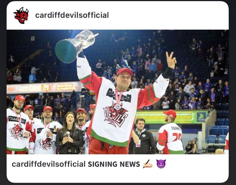 Can’t wait to join the <a href="/cardiffdevils/">Cardiff Devils</a> again and hopefully we can do more of this 😁🤞🏻