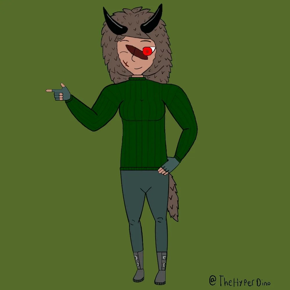 TheHyperDino's tweet photo. My second time doing digital art. I drew my oc, Lulu with and without her mask. 

#art #originalcharacter #digitalart  #oc #myart #CLIPSTUDIO https://t.co/BA4sWYddgC
