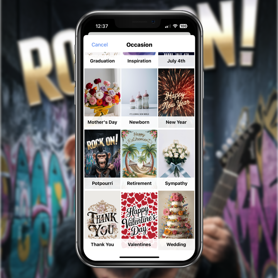 Introducing our new "Potpourri" category of fun and eclectic e-greeting cards for when you just want to say hi. If you have an idea for a card you'd like to add, let us know.