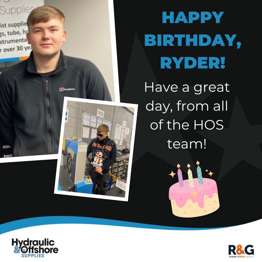 It’s been a celebratory weekend as our Manufacturing Apprentice, Ryder Stephenson, celebrated his birthday yesterday! 🎂

The cakes are on us today. 👏

Happy birthday from the whole HOS team!