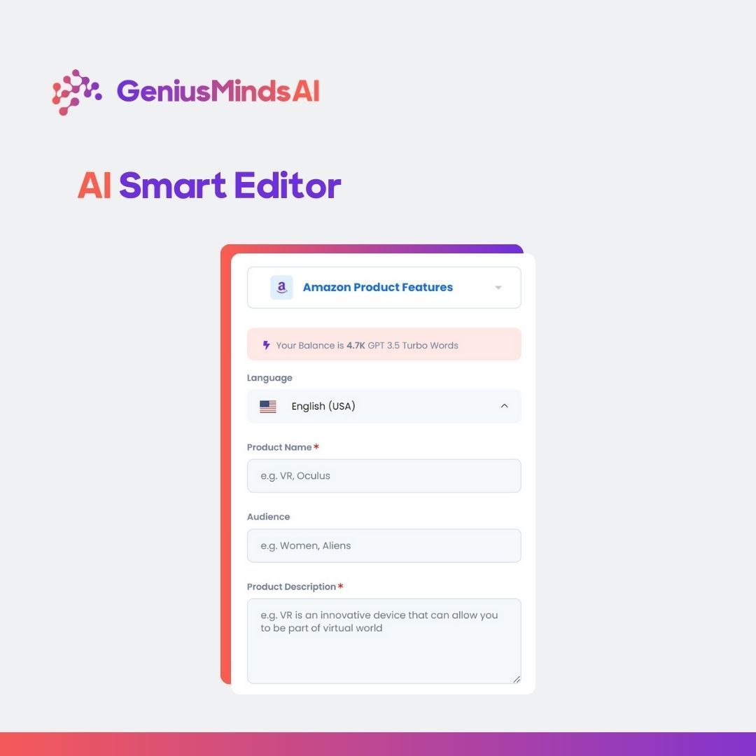 geniusmindsai's tweet photo. 📚 Writing just got smarter with our innovative Smart Editor! Whether you're drafting a novel, crafting an email, or perfecting your blog post, Smart Editor is here to elevate your writing game. ✍️✨  

https://t.co/m80t90WMCn https://t.co/sO0hSpDQdw