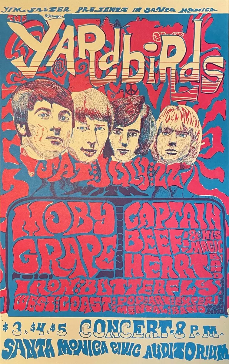 Moon_Tune's tweet image. 🐦#TheYardbirds 
🍇#MobyGrape
💙#CaptainBeefheart 
⚡️Santa Monica (1966)
🎨jimsalzerpresents | eBay