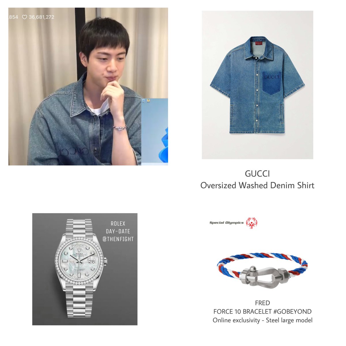 240715 weverse live
#JIN  #김석진 #BTS #방탄소년단

FRED
Gucci
Rolex