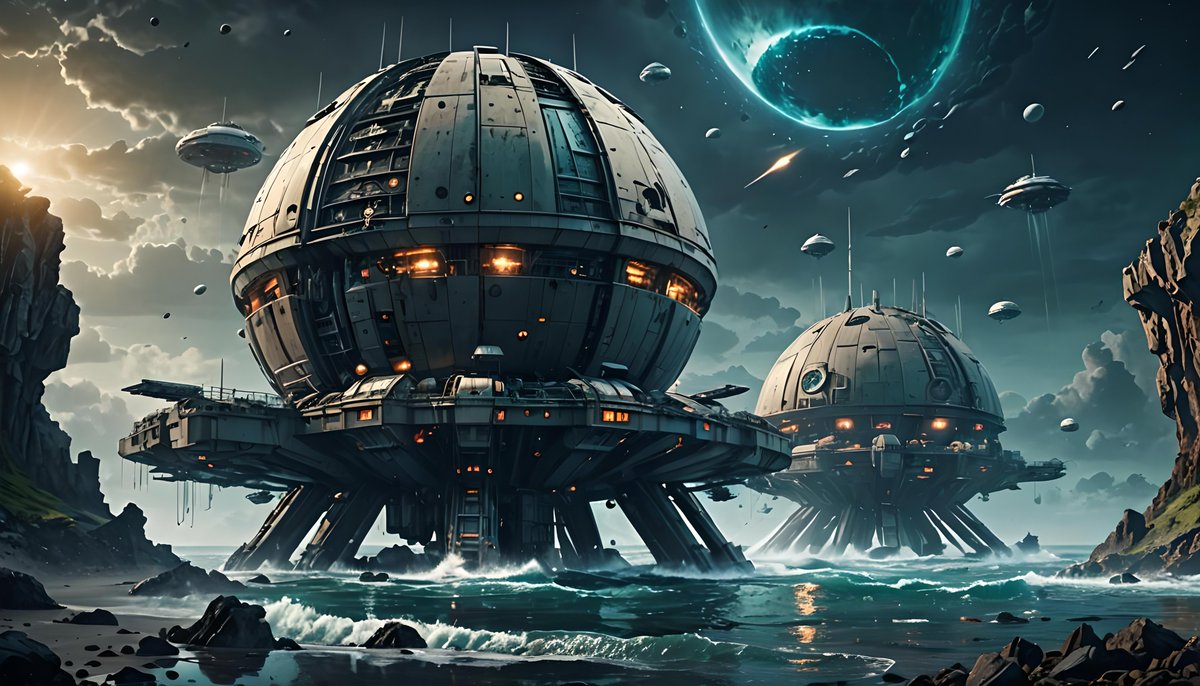 Bryantist's tweet photo. Learning to AI #NightCafe (AI created Art)  #Futuristic #SciFi #AIart @NightcafeStudio https://t.co/wmyqmVz2T8