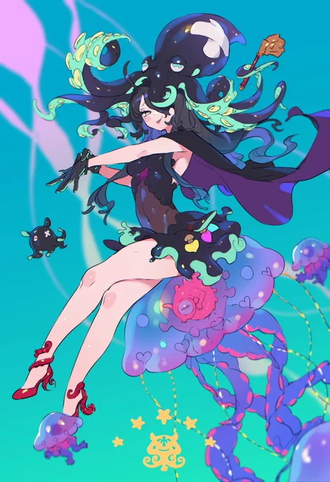 昔描いた魔女っ子ちゃんをとんでもなく美しいフィギュアにしていただいています…綺麗……WF楽しみだ…… 