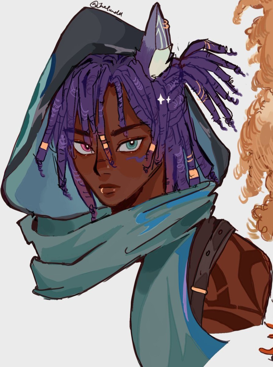 jaelandd's tweet photo. ong i think this is the prettiest man ive ever drawn i cant get over him #Olorun #Natlan https://t.co/zCsEMeLxtX