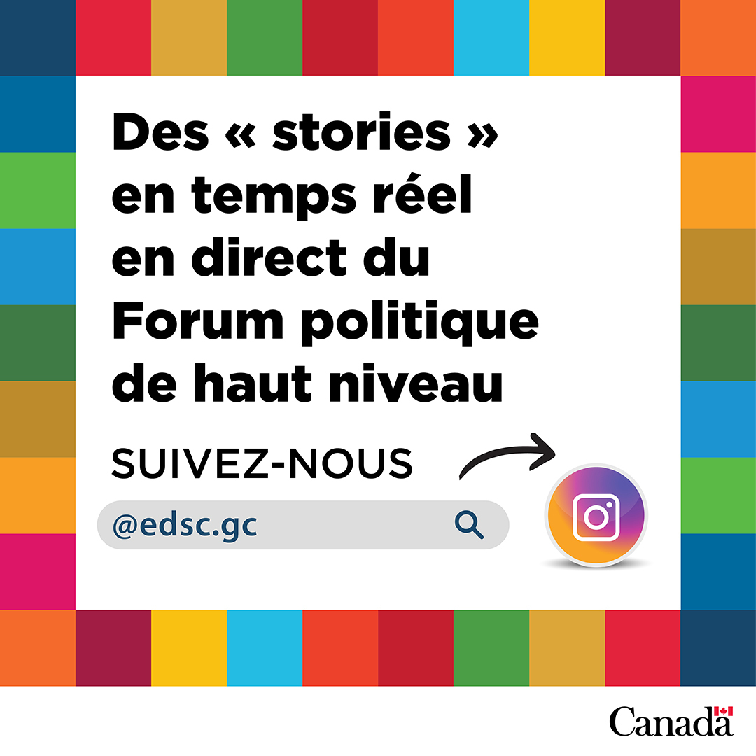 Le Forum politique de haut niveau a lieu en ce moment même à New York!  

Suivez le compte Instagram d’EDSC pour en savoir plus sur les progrès de notre pays en matière des #ODD. 🙌

Suivez-nous ici: ow.ly/ZQNP50SAEVZ 

#FPHN #ObjectifsMondiaux