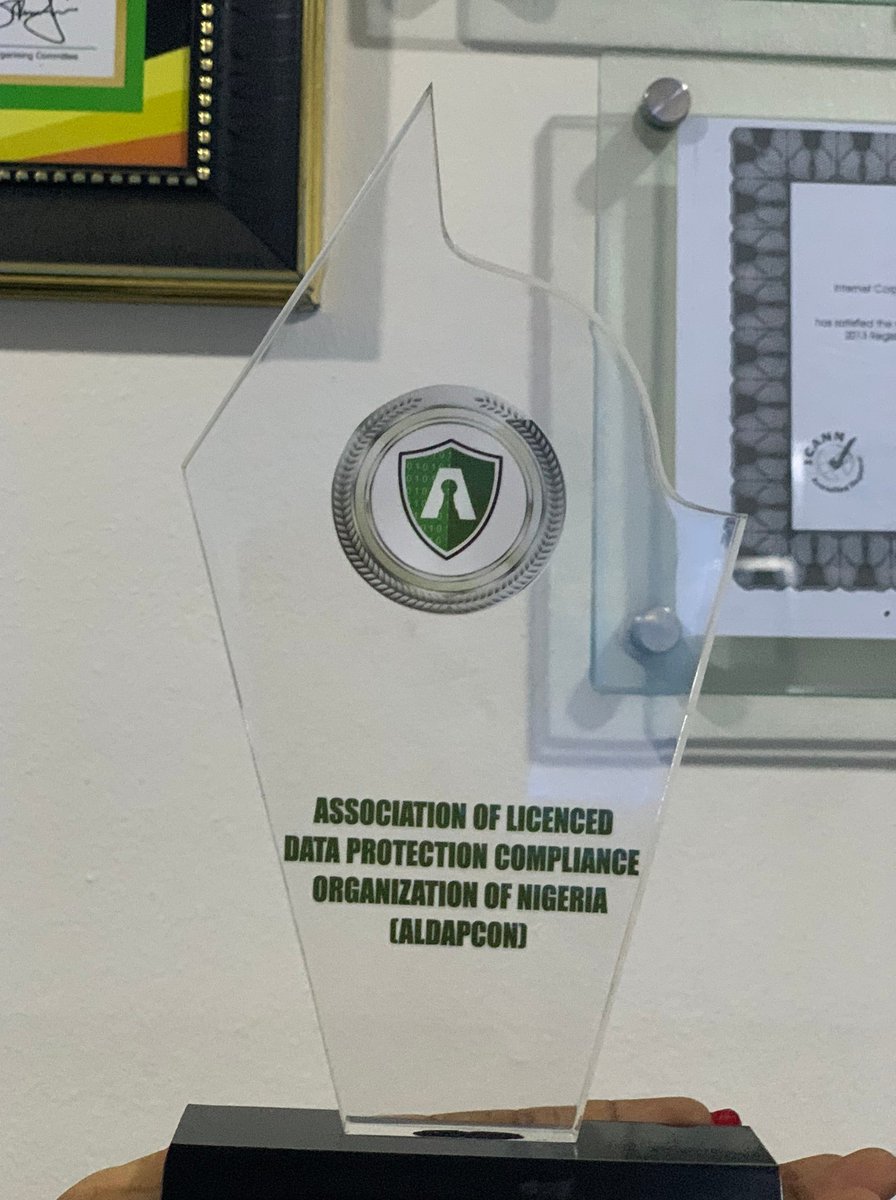 UpperlinkNg's tweet photo. We are thrilled to announce that Upperlink Limited has been recognized by the Association of Licensed Data Protection Compliance Organization of Nigeria(ALDAPCON). 
This reflects our commitment to safeguarding data privacy and fuels our passion and dedication https://t.co/w0CQz42hso