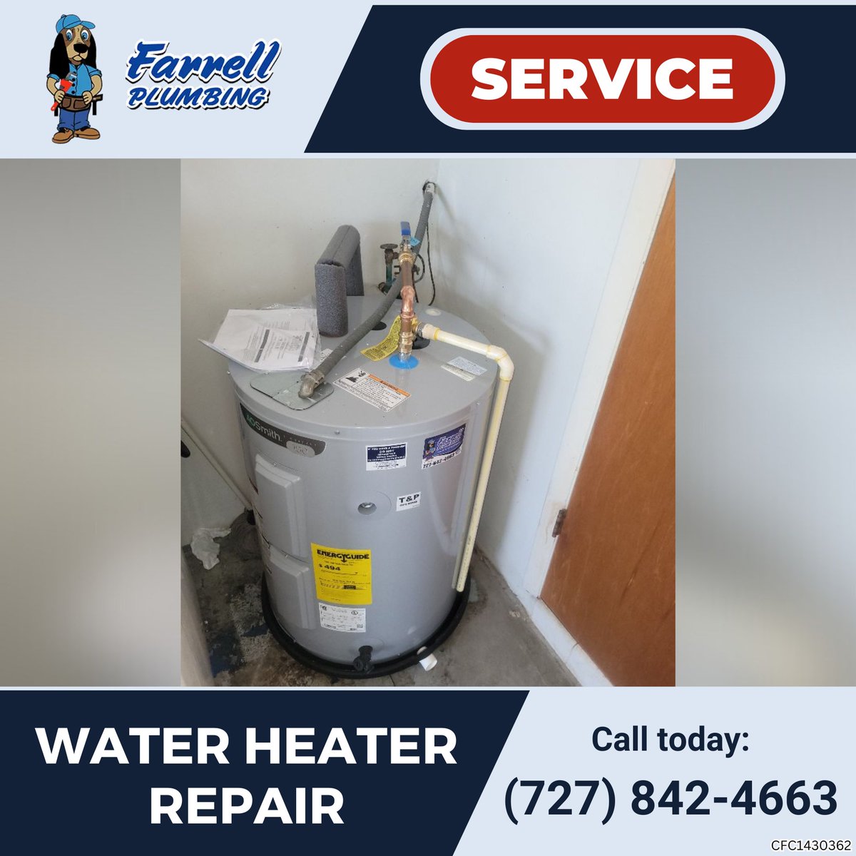 GoTeamFarrell's tweet image. 🚰 Water Heater Repair  in Port Richey and nearby areas. 🚰

Maintain comfort and efficiency in your property with Farrell Plumbing’s dedicated water heater repair services. Your water heater is crucial for daily tasks and relaxation, ensuring you have reliabl...