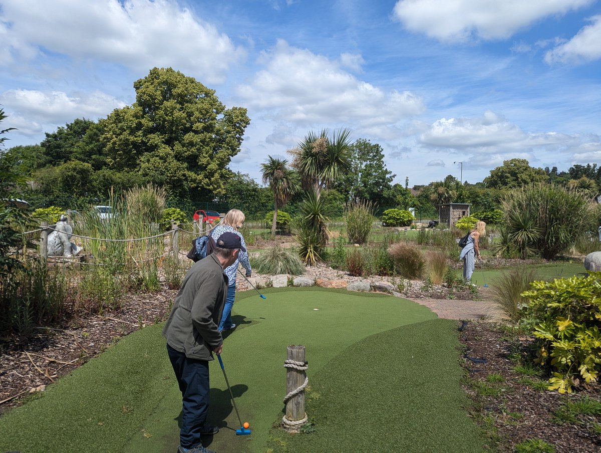 Our next Young Onset Dementia Café is coming up this week!

Here are a few photos of the last meet, the group had a great time playing mini golf ⛳

Join us on Wednesday for a walk around Worcester Woods 

It's free to join us - learn more bit.ly/3RkkHq8