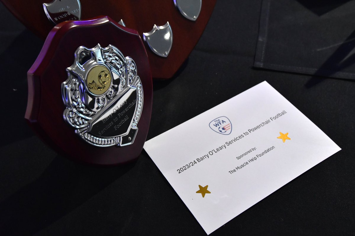 The_WFA's tweet photo. On Saturday, we held our 2024 End of Season Awards evening, sponsored by @UA92MCR, at Leicester City FC’s King Power Stadium.

We want to extend a huge thank you to our fantastic sponsors, incredible community, and dedicated volunteers. Your contributions made this night truly memorable! ❤️

#PowerchairFootball