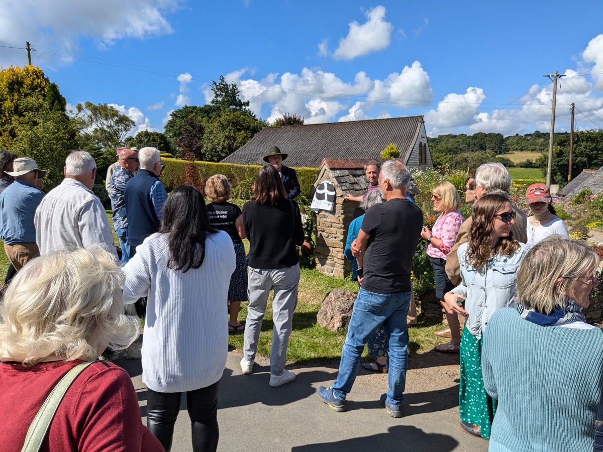 Lovely to be at Tregongeeves on Saturday to remember the inspirational Quaker Loveday Hambly