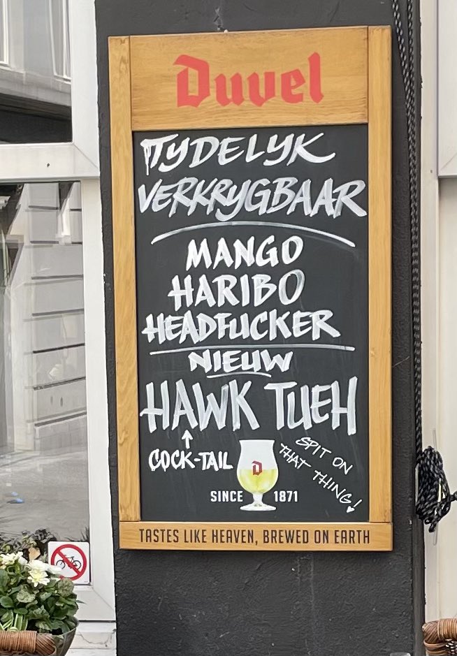 Saw this in Antwerp this morning.  
@HawkTuahGirl24