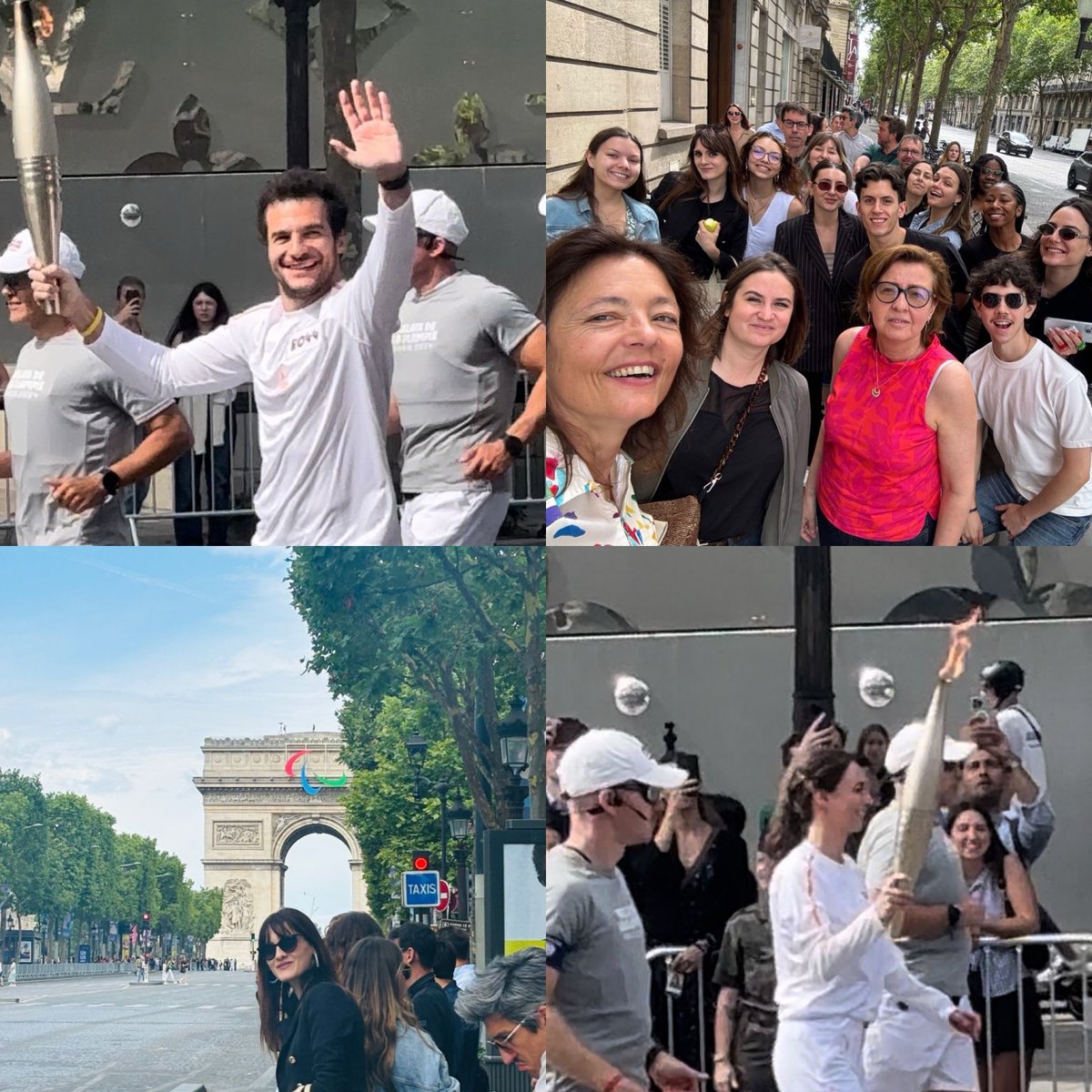 nomadeducation's tweet photo. Partager un peu des @jeuxolympiques et Paralympiques avec l’équipe ou quand tu t’aperçois à 9h que la flamme 🔥 passe dans ton quartier sur les Champs-Elysées ! 

Tous au soutien de nos athlètes et para-athlètes 💪

#equipe #emploi #JOP2024 #travail #entreprise https://t.co/pjnqOMwvQp