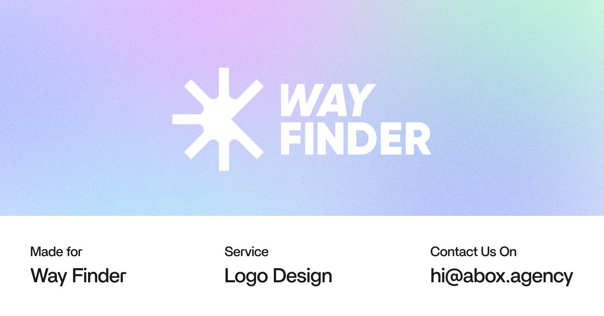 aBox_Agency's tweet photo. OMG!  

Did someone say NEW LOGO?!  We just teamed up with Way Finder, the navigation app that's basically your BFF in the real world (and gets you where you need to be, obvi).

We designed a logo so lit, it basically screams

"I'm a boss who ALWAYS knows where I'm going✨ https://t.co/mTInmKiqqz