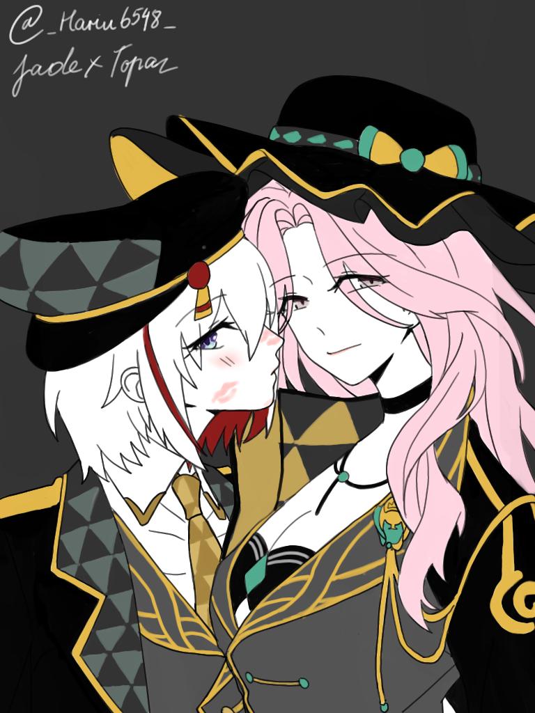 _Hariu6548_'s tweet photo. Topajade in the new outfit 

#HonkaiStarRail #topajade #Topaz  #jadehsr https://t.co/hBGEJrpsfR