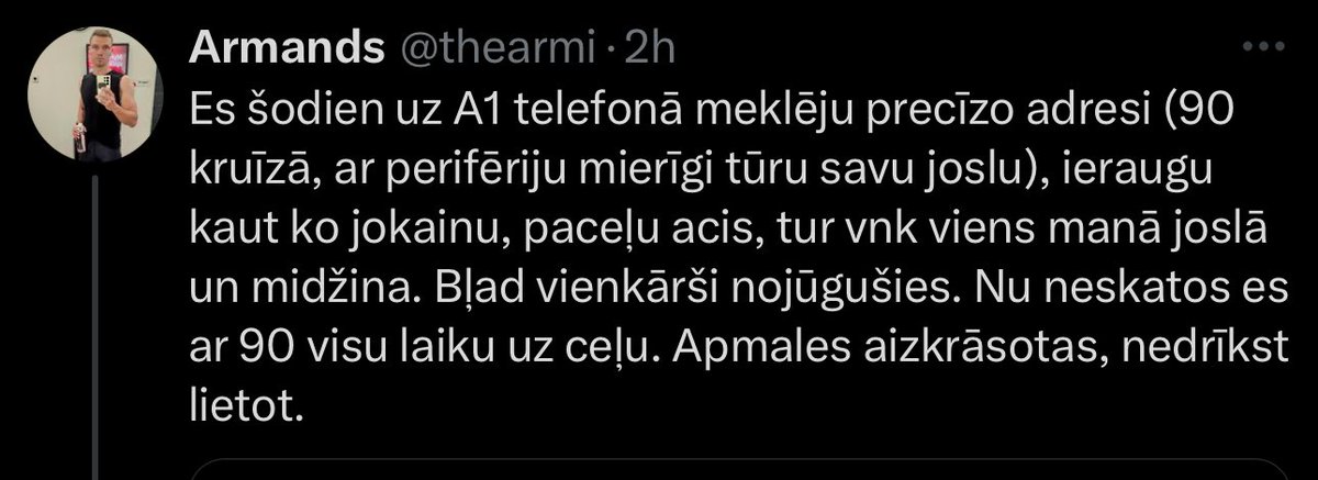 kasparsskincs's tweet image. Šis ir LVL 999 🤣
Nē, mums satiksmē nav viss kārtībā.