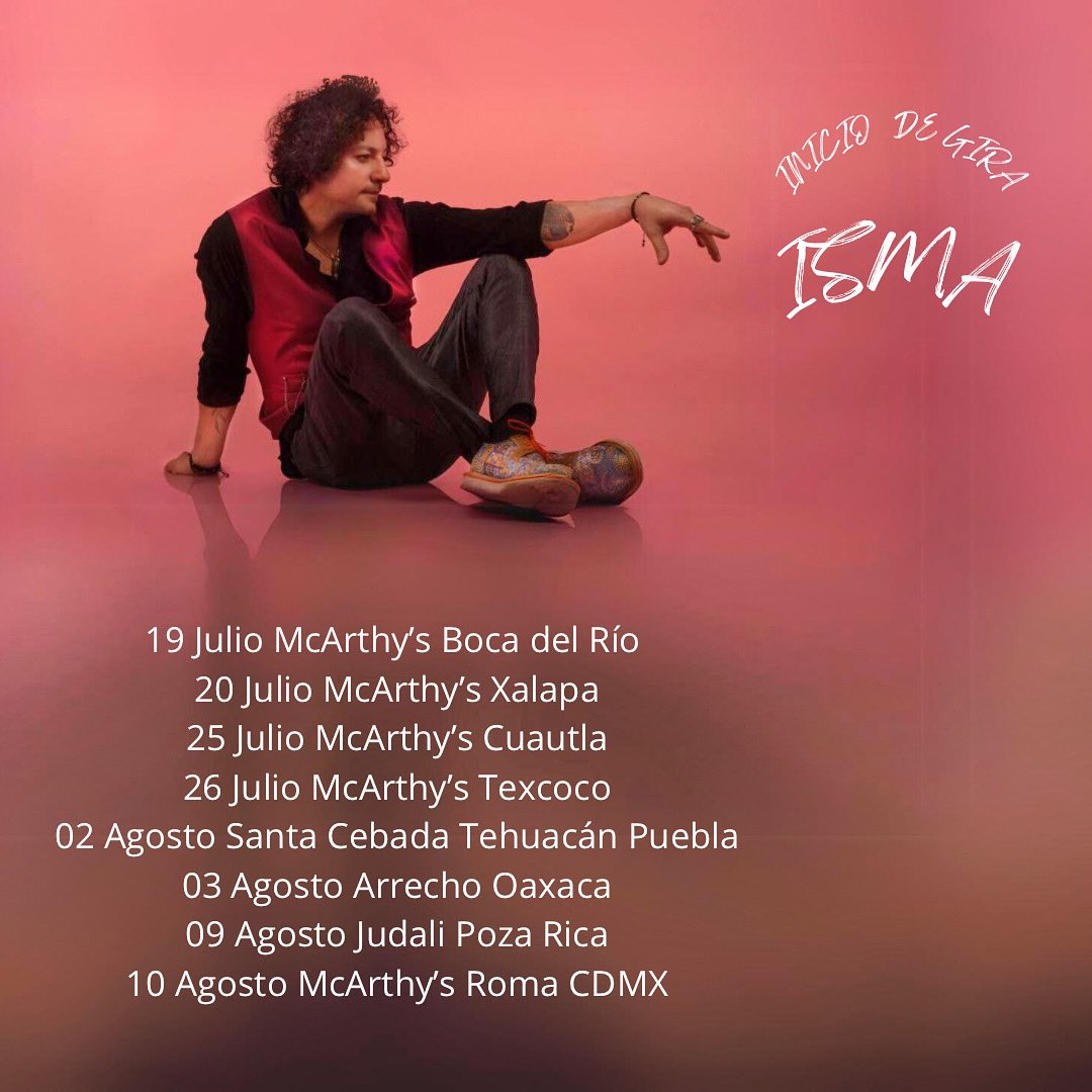 Aquí primer gira en Solitario con un Show electroacústico, espero verles por ahí en alguna de las fechas 🌻