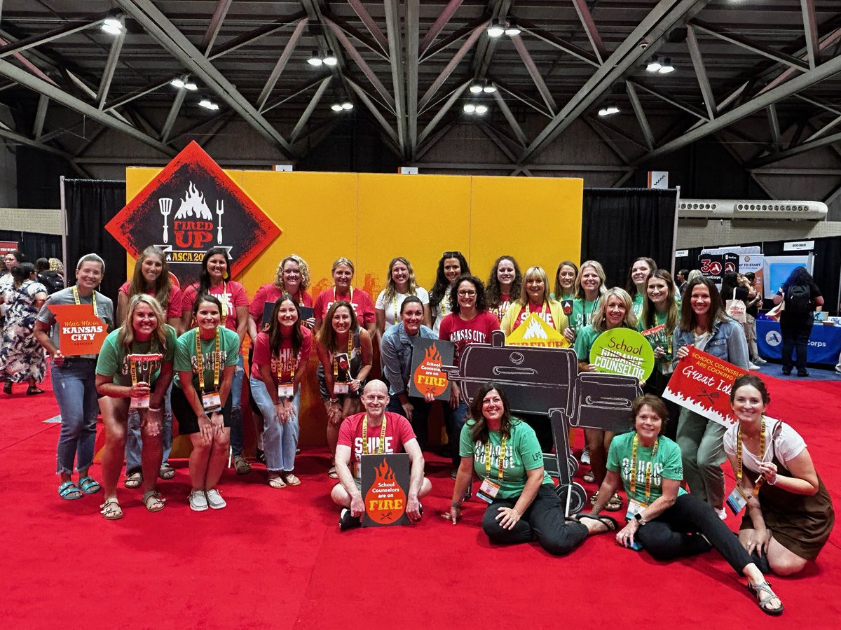MarandiDiehl's tweet photo. School Counselors representing Liberty Public Schools at the Annual ASCA Conference growing and learning together! #ASCA #schoolcounselors @LIBERTYSCHOOLS #sharethegood https://t.co/nyfH0Qov6O