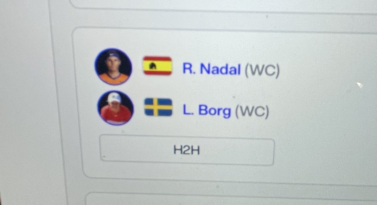 Always dreamed of watching Nadal vs Borg on clay