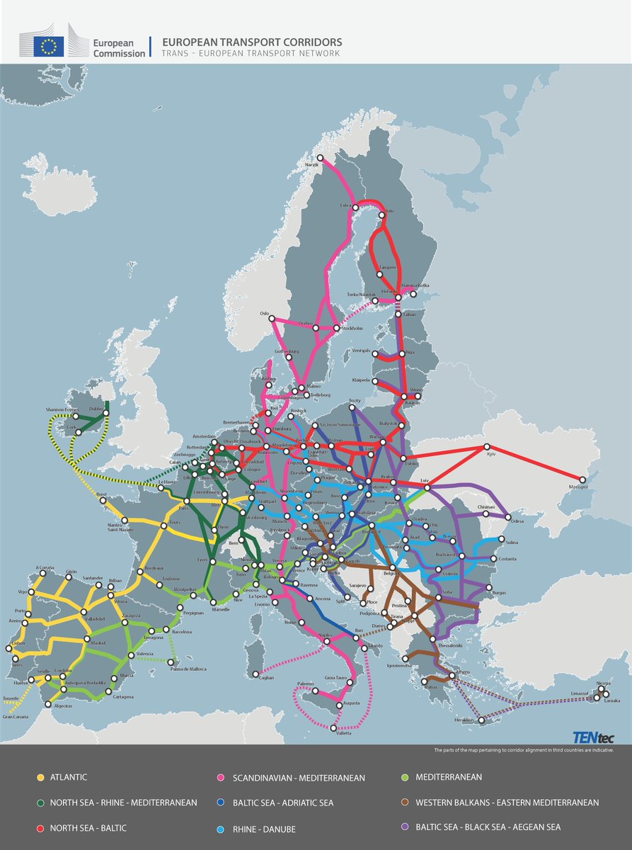 Connected, we are stronger 🇪🇺

New rules on trans-European transport network (TEN-T) will enter into force this week. They will:

→ promote more sustainable transport modes
→ advance digitalisation
→ improve the use of multiple means of transportation for a single journey.