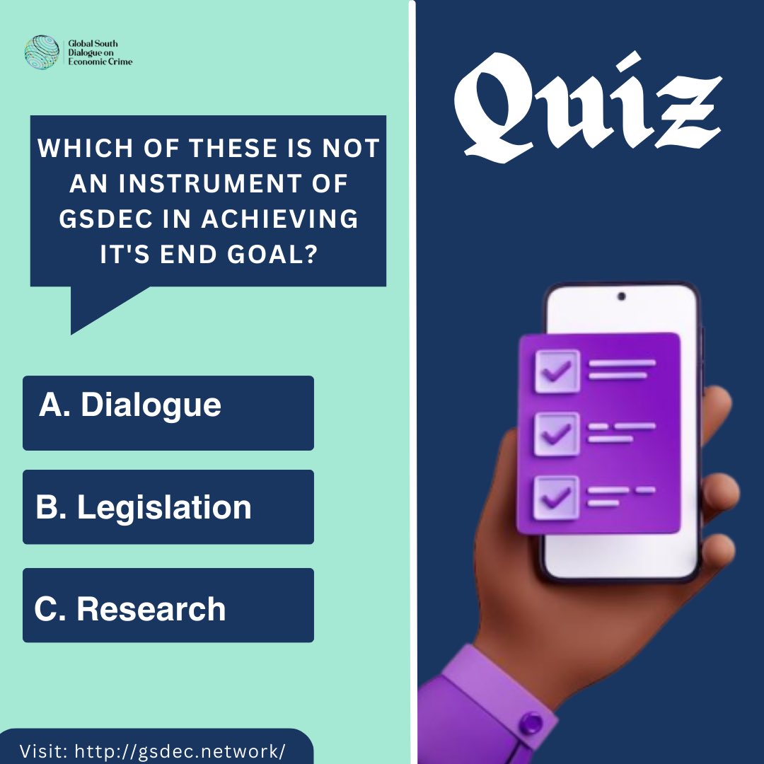 on_dialogue's tweet photo. Hello, it’s time to show what we have learned
Join the community participation.
The answer will be posted at 12 pm Tomorrow.
#
#
#
#EconomicJustice #GlobalSouth #FinancialCrime #Financialregulation #Banking #Whistleblowing #UnexplainedWealthOrders
#gsdec https://t.co/PSAM9m0pt2