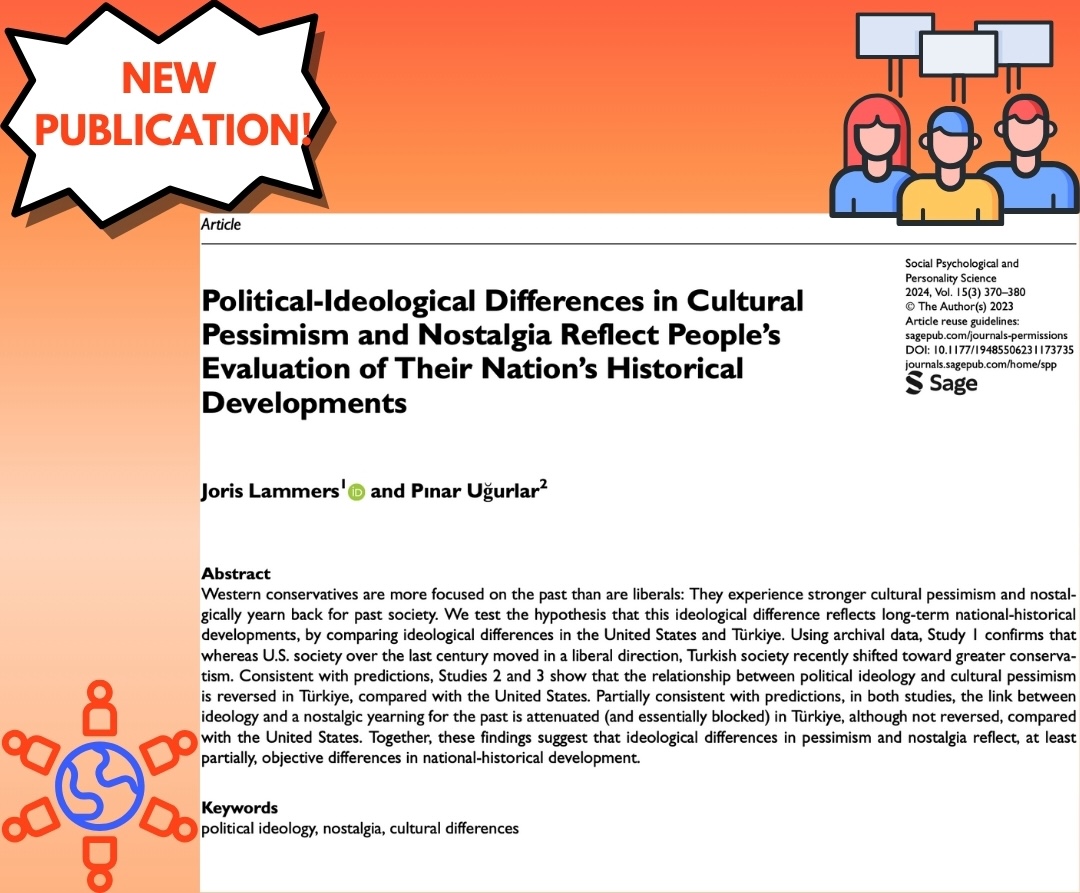 OzuPsych's tweet photo. 📑 🔎 The study, of which our faculty member Dr. Pınar Uğurlar is among the authors, has been published in the Journal of Social Psychological and Personality Science. 💫 https://t.co/fClC3O8RQi