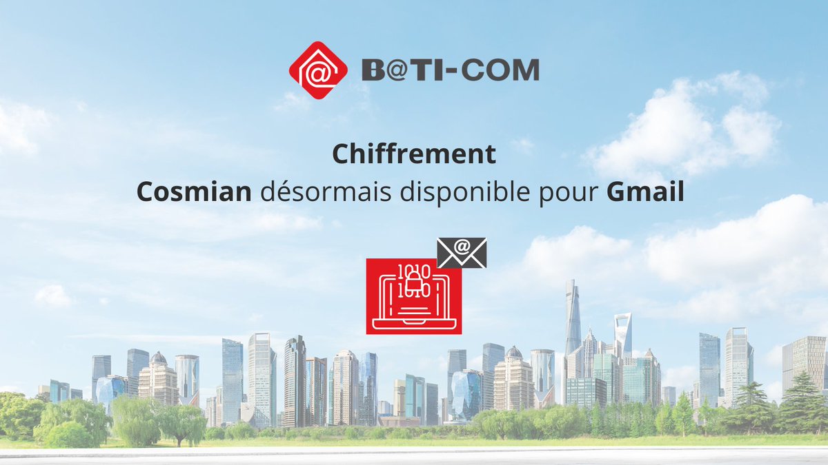 La deeptech <a href="/CosmianOfficial/">Cosmian</a>  annonce le déploiement de sa technologie de chiffrement de bout-en-bout pour Gmail, côté client, en mode IaaS (Infrastructure as a Service).