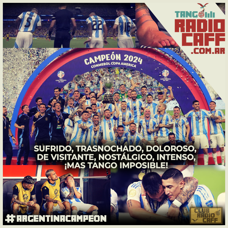 radiocaff's tweet photo. Sufrido, trasnochado, doloroso, de visitante, nostálgico, intenso. ¡Mas tango imposible! Y con final épico. ¡Felicidades Campeones!
#CopaAmerica #ArgentinaCampeon #sufrido #trasnochado #intenso #doloroso #nostalgico #devisitante #tango #milonga #milongaporteña #tangoargentino https://t.co/oktdaSnnPl