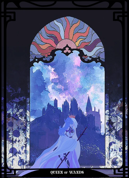 𝙌𝙪𝙚𝙚𝙣 𝙤𝙛 𝙒𝙖𝙣𝙙𝙨strong, confident and charismatic #TAROTSANJIEN #pendorART 