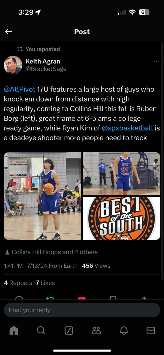 RubenBorg3's tweet image. Great weekend with @AtlPivot at Hoopseen Best Of The South.  
6’5 190LBs SG  ‘25 
 @collinshillhoop @CoachHixonDimes @CoachJMosley @KevinMoses38 @recruitingboost
